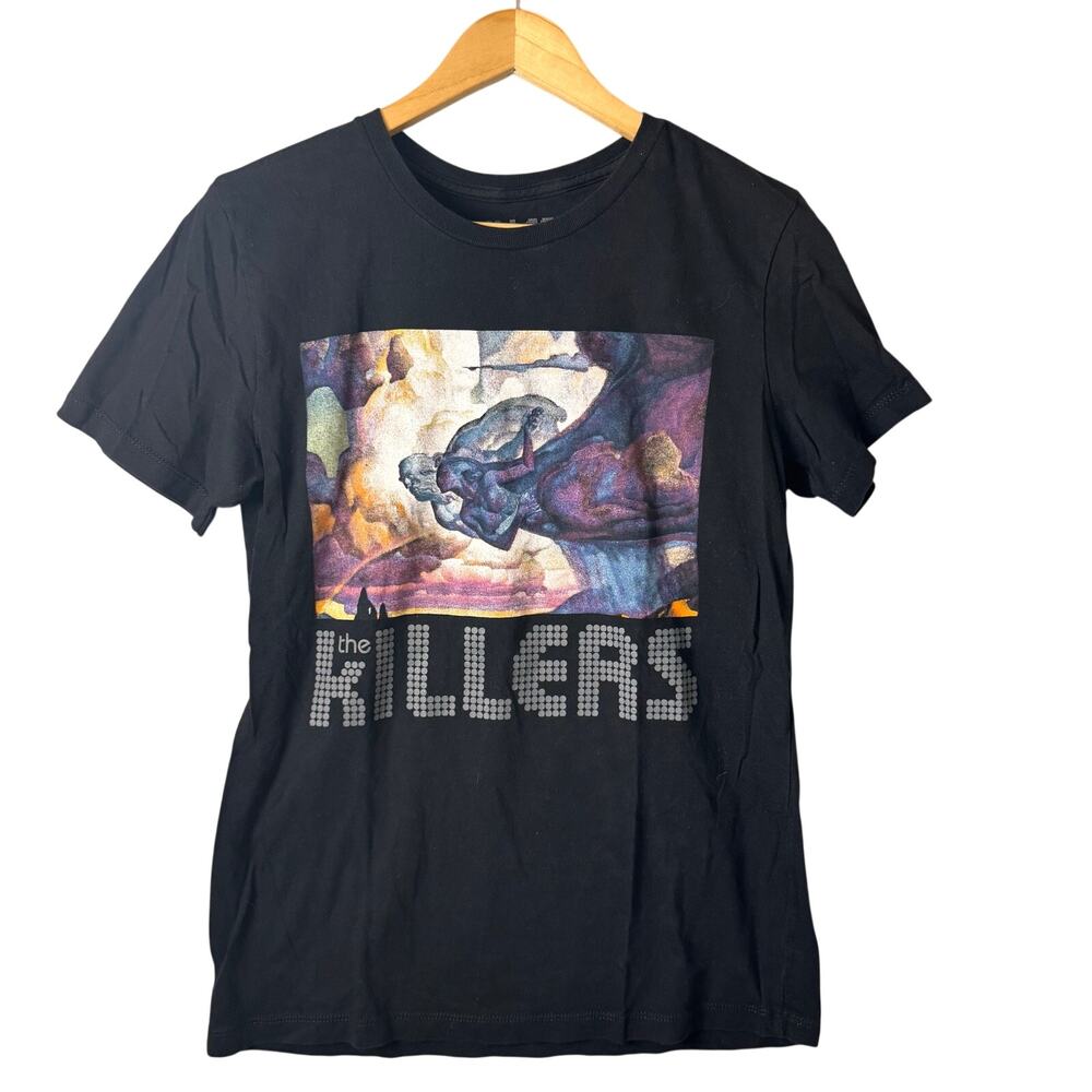 Killers Band T-Shirt Womens Medium Imploding Mirage Tour 2022 Black Short Sleeve
